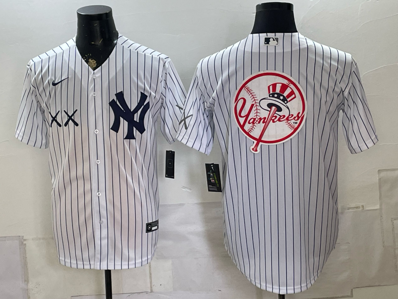 Men 2026 New York Yankees blank white Nike MLB Jersey 080400423->new york yankees->MLB Jersey